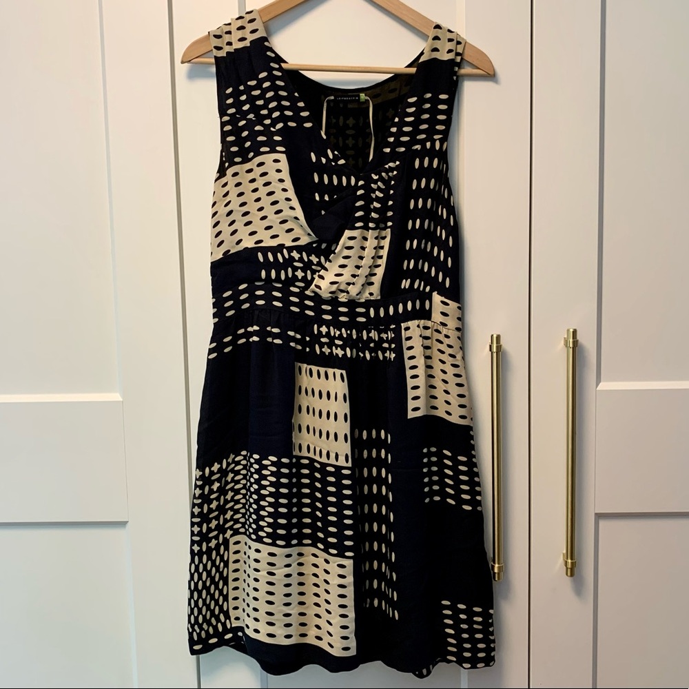 Anthropologie Silk V-Neck Dress